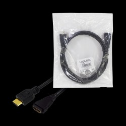 Przedłużacz HDMI LogiLink CH0056 HDMI A (F) HDMI A (M), 2m