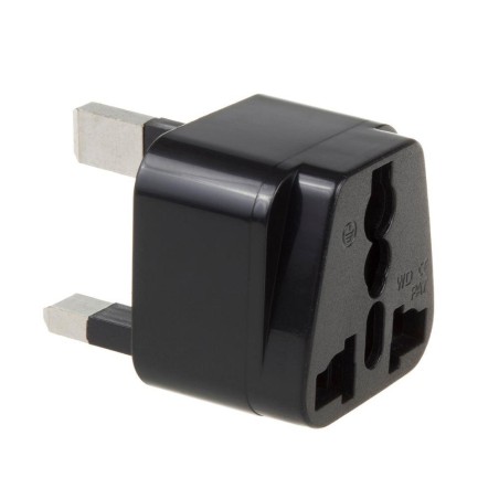 Adapter zasilania Maclean MCE154 EU na wtyk UK czarny