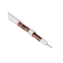 Kabel koncentryczny Maclean MCTV-470 satelitarny, antenowy RG6 25M 1.02CU+4.8FPE+CU/P+32*0.12CU+6.8PVC