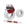 Kabel koncentryczny Maclean MCTV-470 satelitarny, antenowy RG6 25M 1.02CU+4.8FPE+CU/P+32*0.12CU+6.8PVC