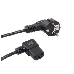 Kabel zasilający kątowy Maclean MCTV-802 3 pin 1,5m wtyk EU