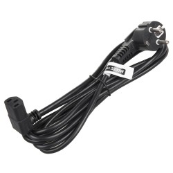 Kabel zasilający kątowy Maclean MCTV-851 3 pin 1,5m wtyk EU