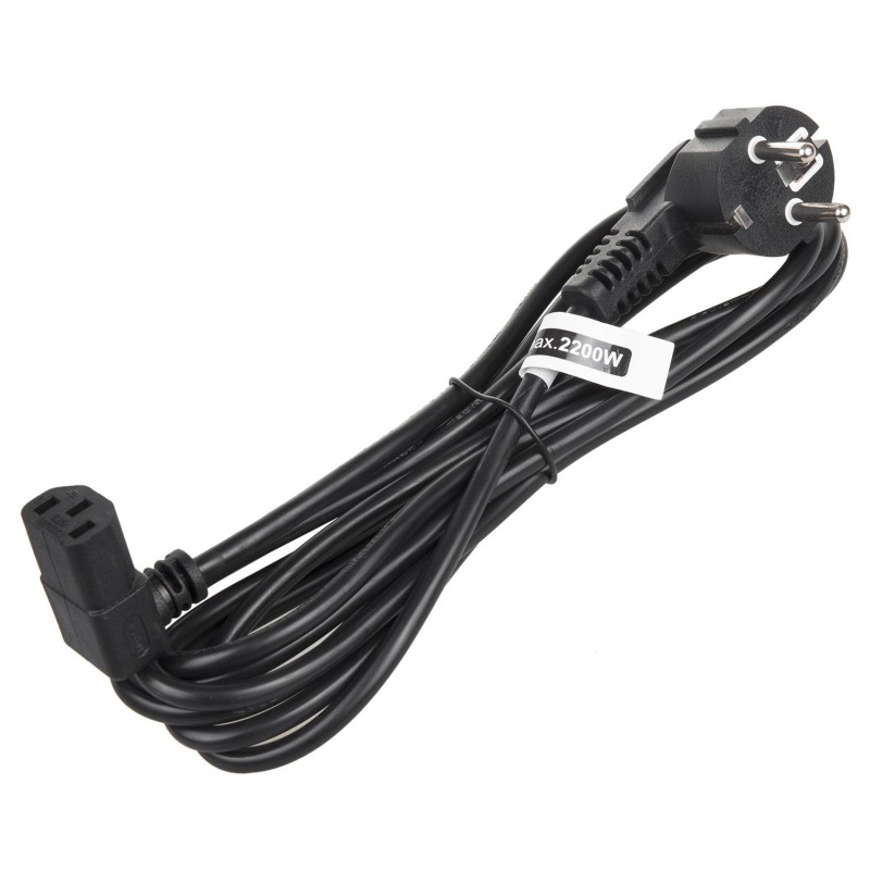 Kabel zasilający kątowy Maclean MCTV-851 3 pin 1,5m wtyk EU