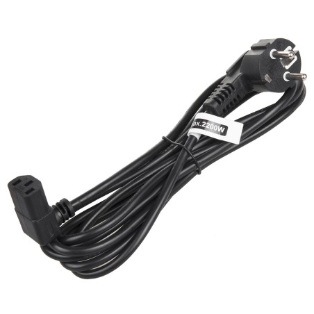 Kabel zasilający kątowy Maclean MCTV-851 3 pin 1,5m wtyk EU