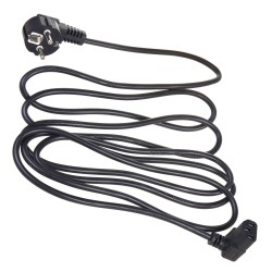 Kabel zasilający kątowy Maclean MCTV-851 3 pin 1,5m wtyk EU
