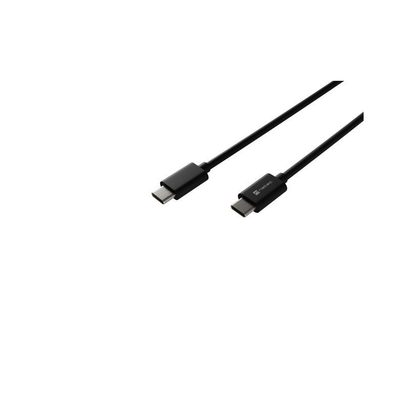Kabel USB Natec USB-C(M) - USB-C(M) 2.0 PD100W 1m czarny