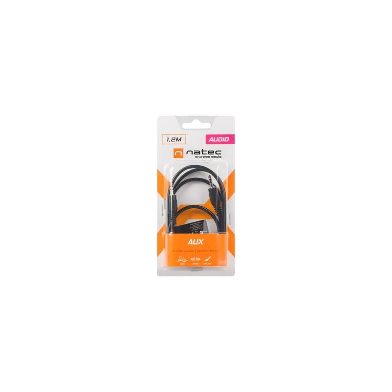 Kabel stereo Natec Extreme Media minijack- minijack M/M 1,2m (blister)