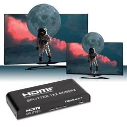 Rozdzielacz aktywny Qoltec Splitter 2 x HDMI 4K x 2K | 6Gb/s | 60Hz
