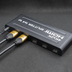 Rozdzielacz aktywny Qoltec Splitter 4 x HDMI 4K x 2K | 3.4Gb/s