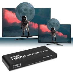 Rozdzielacz aktywny Qoltec Splitter 4 x HDMI 4K x 2K | 3.4Gb/s
