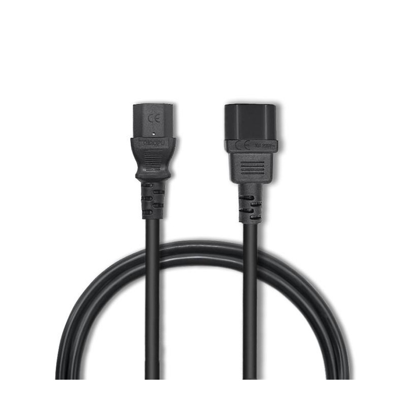 Kabel zasilający Qoltec IEC C13/C14 | 3x1.00mm2 | 3m