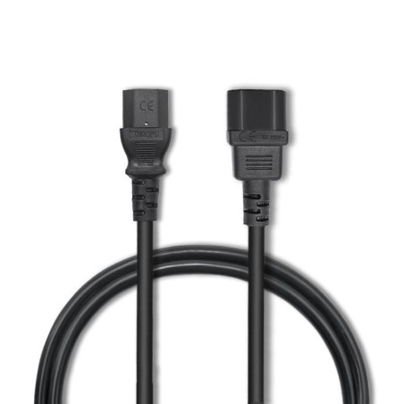 Kabel zasilający Qoltec IEC C13/C14 | 3x1.00mm2 | 3m