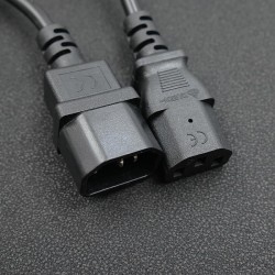 Kabel zasilający Qoltec do UPS | IEC C13/C14 | 3x0.75mm2 | 1m