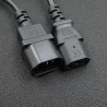Kabel zasilający Qoltec do UPS | IEC C13/C14 | 3x0.75mm2 | 1m