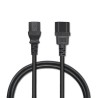 Kabel zasilający Qoltec do UPS | IEC C13/C14 | 3x0.75mm2 | 1m