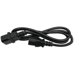 Kabel zasilający Qoltec do UPS | IEC C13/C14 | 3x0.75mm2 | 1m