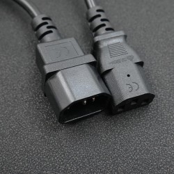 Kabel zasilający Qoltec do UPS | IEC C13/C14 | 3x1.0mm2 | 1.5m