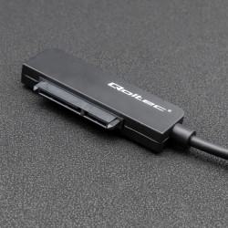 Kabel adapter Qoltec SATA | Przejściówka na dysk SSD HDD 2.5" | USB-C | Super speed 5Gb/s | 2TB
