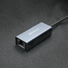Kabel adapter Qoltec USB-C na RJ45 Ethernet | 1000Mb/s | Aluminiowa obudowa