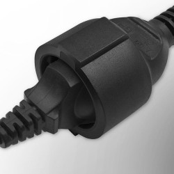 Adapter Qoltec IEC 320 C14 / FRENCH | 0.15m