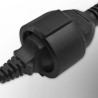 Adapter Qoltec IEC 320 C14 / FRENCH | 0.15m