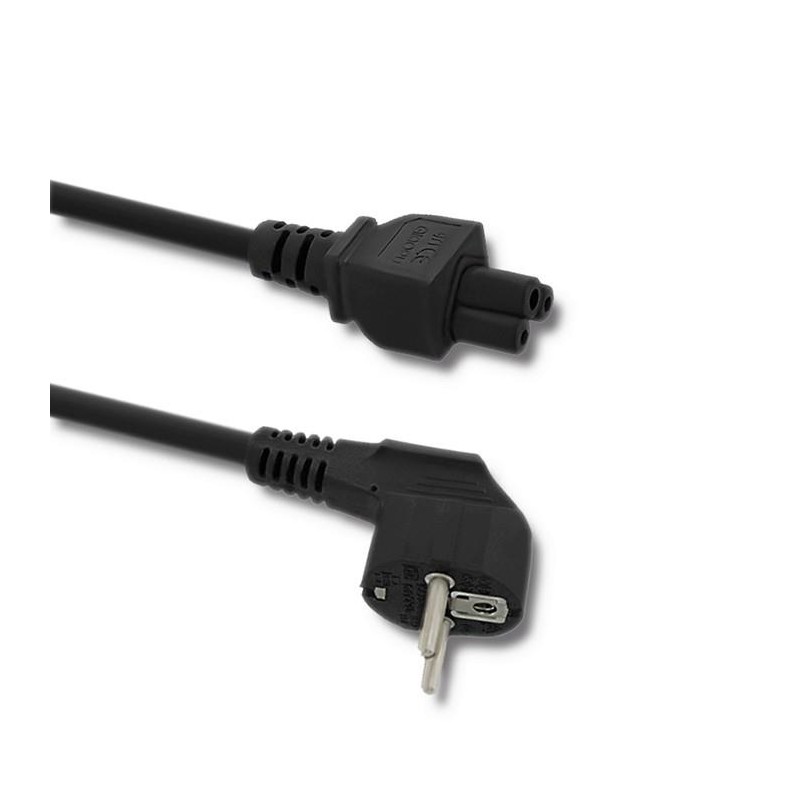 Kabel zasilający Qoltec IEC C5/SCHUKO | koniczynka | 3x0.75mm2 | 1.4m