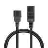 Kabel zasilający Qoltec IEC C14/C19 | 3x1.5mm2 | 2m