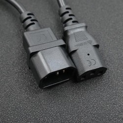 Kabel zasilający Qoltec IEC C14/C19 | 3x1.5mm2 | 2m