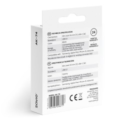 Kabel adapter audio Savio AK-74 USB-C Jack 3,5mm czarny