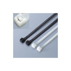 Opaski nylonowe Techly zaciskowe 280x4,8mm, 100 szt., czarne