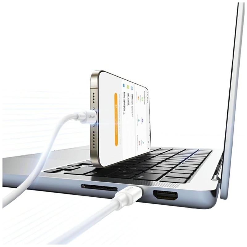 Kabel USB Usams U90 USB-C 1m 60W Fast Charge biały