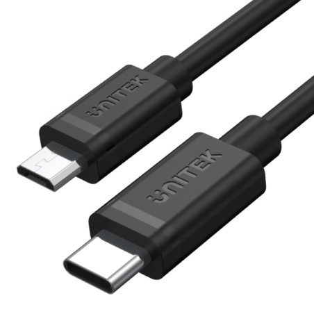 Kabel USB Unitek Y-C473BK USB 2.0 Typ-C (M) - micro USB B (M) 1m