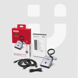 Przełącznik Dwukierunkowy Unitek D1078A USB-C 4K 144Hz PD 100W