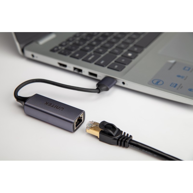 Kabel adapter Unitek U1312A USB-C 3.1 Gen 1 - RJ45 1000 Mbps