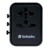 Adapter podróżny Verbatim UTA-01 globalny 2xUSB 12W
