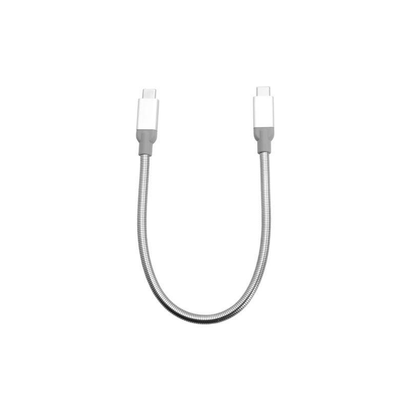 Kabel Verbatim USB-C(M) - USB-C(M) 3.1 Gen 2 0.3m srebrny