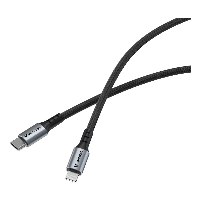 Kabel Verbatim USB-C(M) - Lightning 1,2m, 60W, czarny