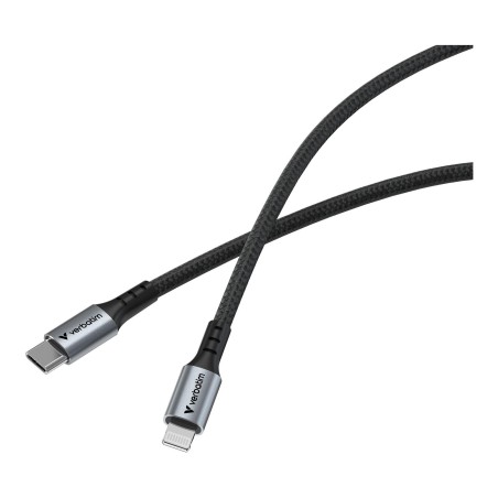Kabel Verbatim USB-C(M) - Lightning 1,2m, 60W, czarny