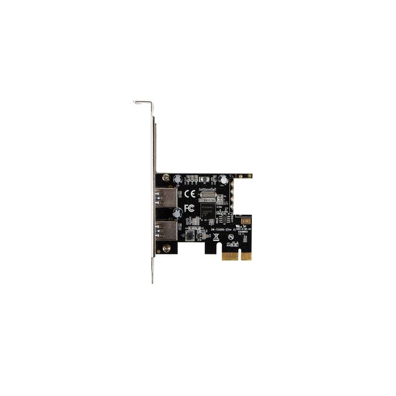 Karta Lanberg PCI Express - USB 3.1 Gen1 2-port + śledź low profile