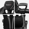 Fotel gamingowy Huzaro Force 2.5 szary MESH