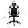 Fotel gamingowy Huzaro Force 2.5 WHITE MESH
