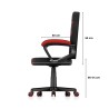 Fotel gamingowy dla dziecka Huzaro Ranger 1.0 Red Mesh