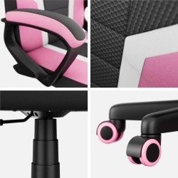 Fotel gamingowy dla dziecka Huzaro Ranger 1.0 Pink Mesh
