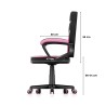 Fotel gamingowy dla dziecka Huzaro Ranger 1.0 Pink Mesh