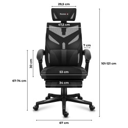 Fotel gamingowy Huzaro Combat 5.0 Black
