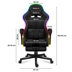 Fotel gamingowy Huzaro Force 4.7 RGB Mesh