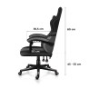 Fotel gamingowy Huzaro Force 4.4 Grey Mesh