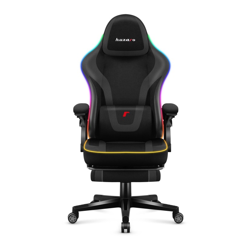 Fotel gamingowy Huzaro Force 4.6 RGB Black Mesh
