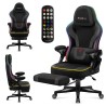 Fotel gamingowy Huzaro Force 4.6 RGB Black Mesh