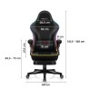 Fotel gamingowy Huzaro Force 4.6 RGB Black Mesh